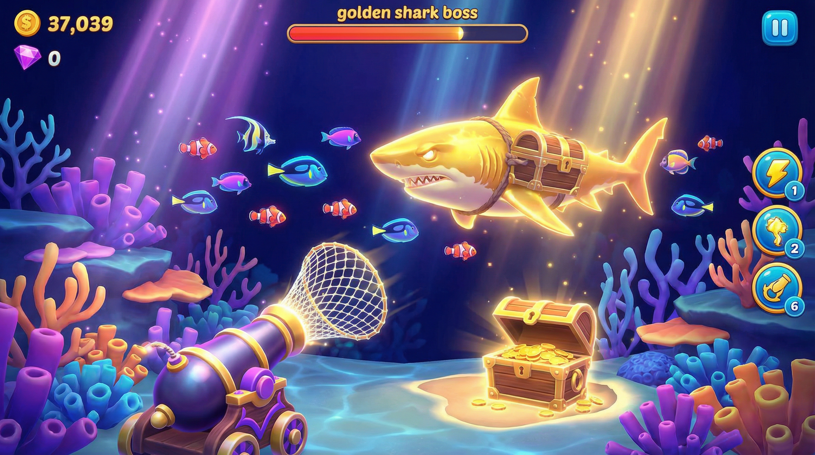 3D捕鱼达人游戏场景